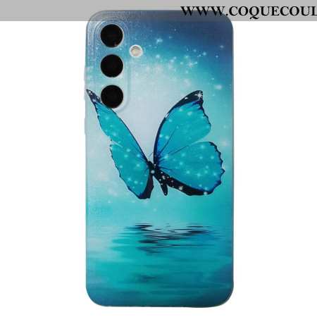Coque Samsung Galaxy S26 Papillon Bleu