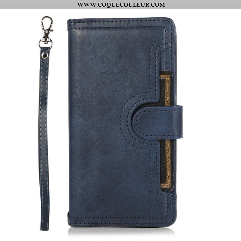 Housse Samsung Galaxy S26 Portefeuille Magnétique et Lanière