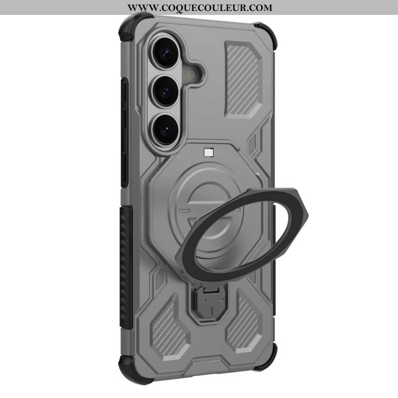 Coque Samsung Galaxy S26 Robuste avec Support Rotatif Métal