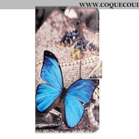 Housse Samsung Galaxy S26 Papillon Bleu