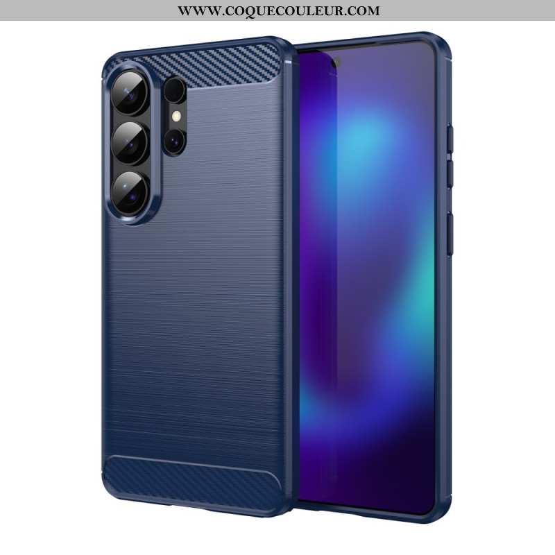 Coque Samsung Galaxy S26 Ultra Fibre Carbone Brossée