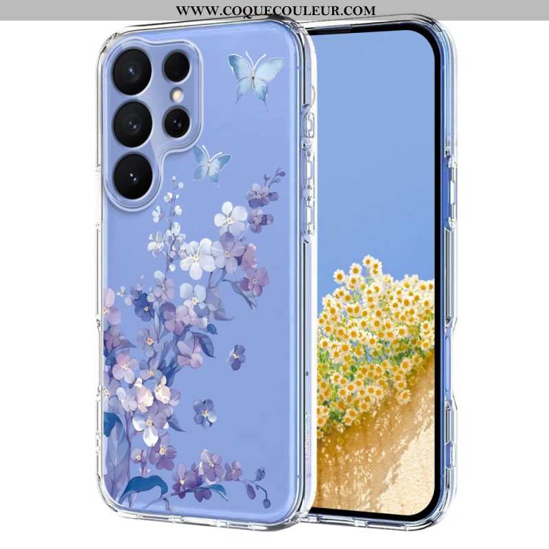 Coque Samsung Galaxy S26 Ultra Papillons et Fleurs