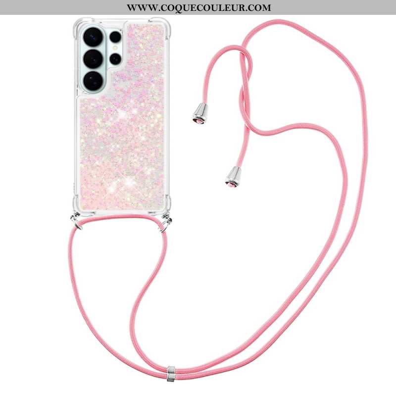 Coque à Cordon Samsung Galaxy S26 Ultra Paillettes