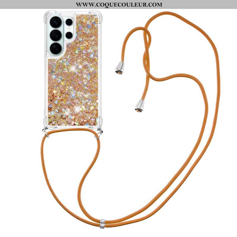 Coque à Cordon Samsung Galaxy S26 Ultra Paillettes