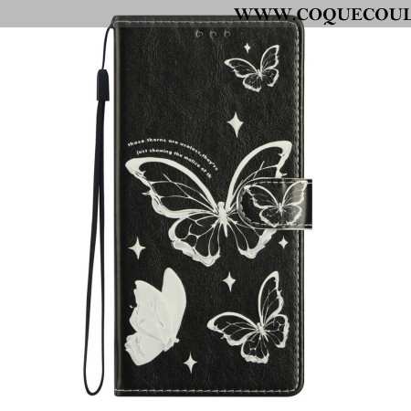 Housse Samsung Galaxy S26 Ultra Papillons Noir et Blanc