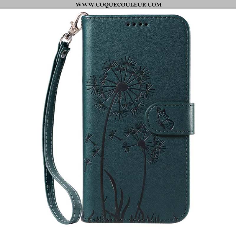 Housse Samsung Galaxy S26 Ultra Pissenlits à Lanière