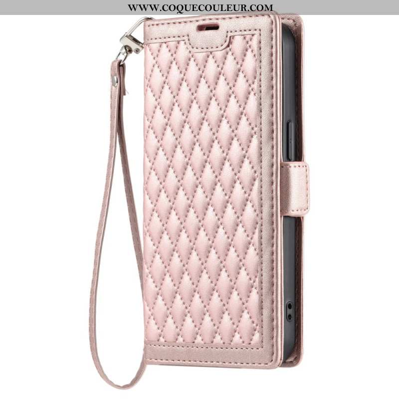 Housse Samsung Galaxy S26 Ultra Matelassée avec Lanière