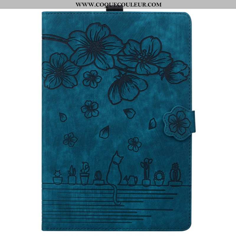 Housse Samsung Galaxy Tab S10 FE Plus Scène de Chats