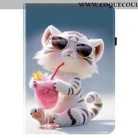 Étui Samsung Galaxy Tab S10 FE Plus Tigre Cartoon