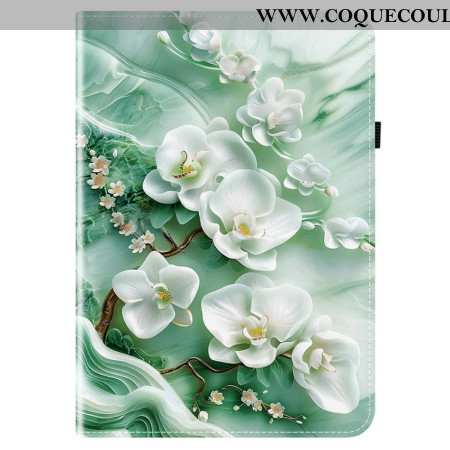 Étui Samsung Galaxy Tab S10 FE Plus Fleurs de Jade