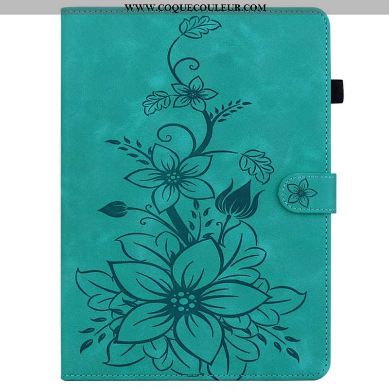 Housse Samsung Galaxy Tab S10 FE Plus Fleur de Lys
