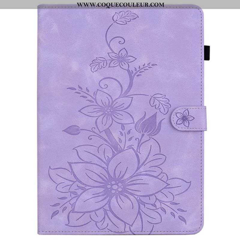 Housse Samsung Galaxy Tab S10 FE Plus Fleur de Lys