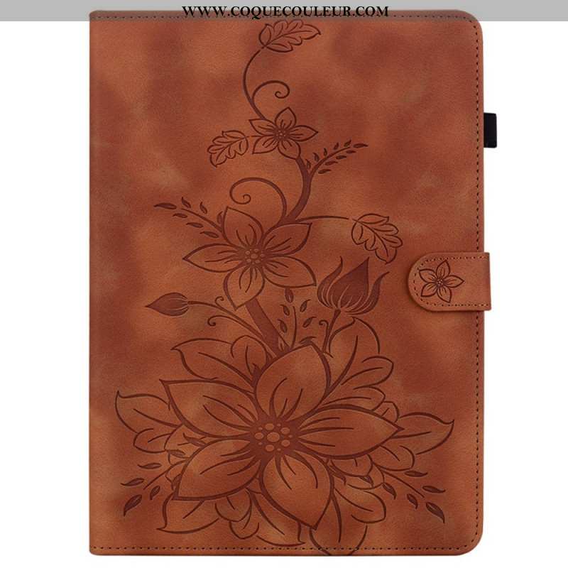 Housse Samsung Galaxy Tab S10 FE Plus Fleur de Lys