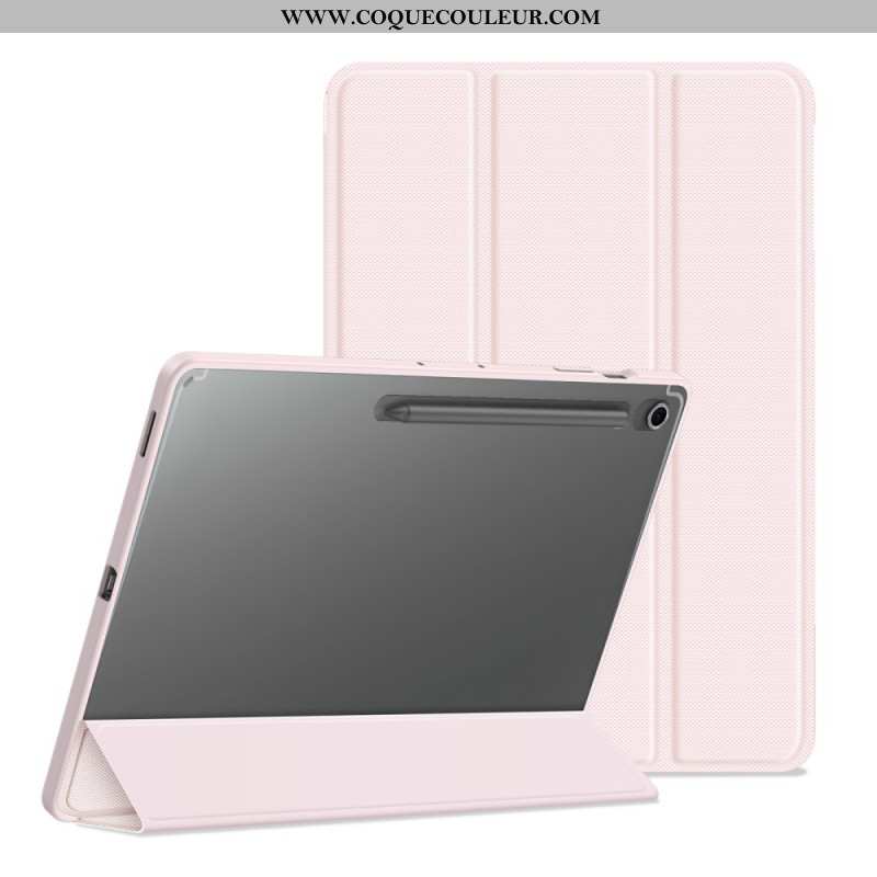 Smart Case Samsung Galaxy Tab S10 FE Plus Trois Volets Dos Transparent