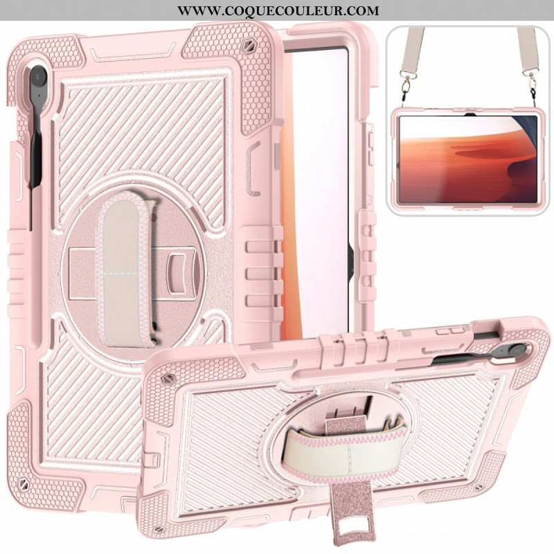 Coque Samsung Galaxy Tab S10 FE Plus Support et Bandoulière