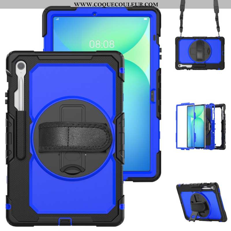 Coque Samsung Galaxy Tab S10 FE Plus Ultra Résistante avec Bandoulière