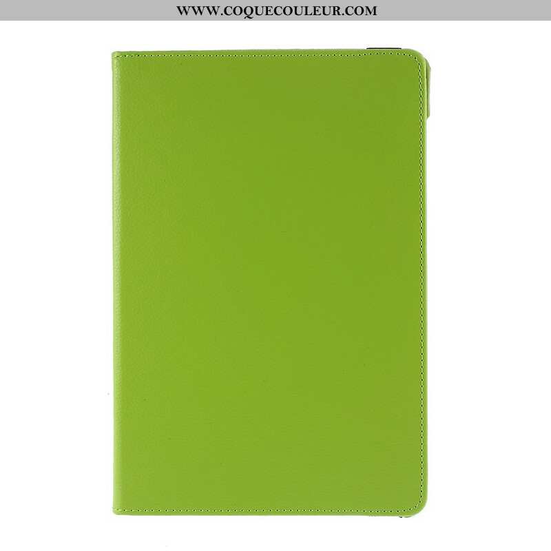 Housse Samsung Galaxy Tab S10 FE / S9 FE / S9 S8 / Tab S7 Rotative à Simili Cuir Litchi