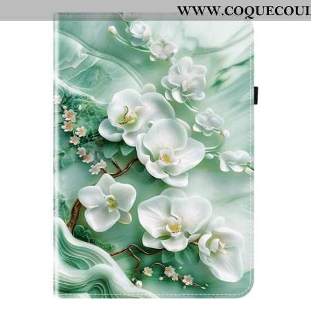 Étui Samsung Galaxy Tab S10 FE / S9 / S9 FE Motif Fleur de Jade