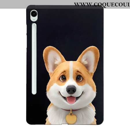Coque Samsung Galaxy Tab S10 FE / S9 / S9 FE Motif Corgi