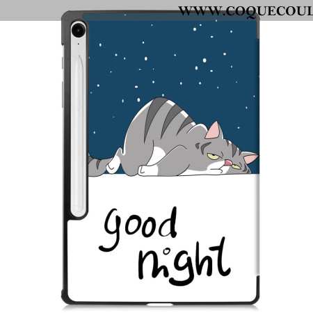 Smart Case Samsung Galaxy Tab S10 Lite Renforcée Porte-Stylet Good Night