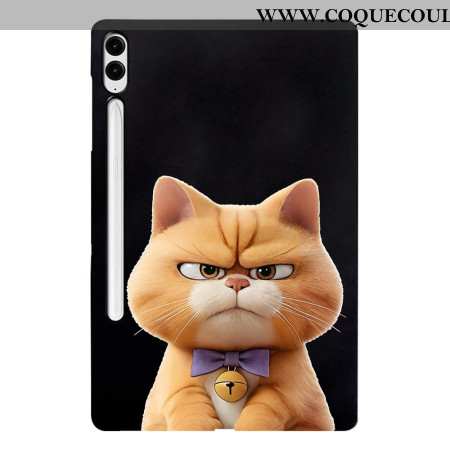 Coque Samsung Galaxy Tab S10 Plus / S9 FE Plus / S9 Plus Porte-Stylet Angry Cat