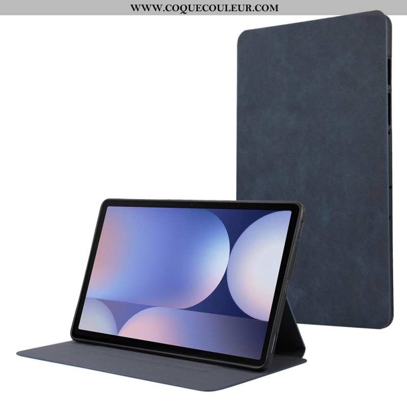 Étui Samsung Galaxy Tab S10 Plus Effet Daim Porte-Stylet