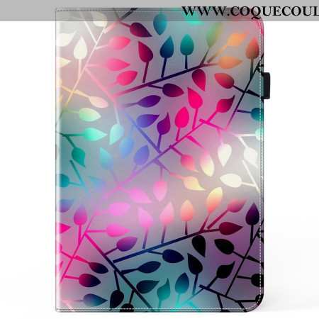 Étui Samsung Galaxy Tab S10 Plus / S9 FE Plus / S9 Plus Feuilles Colorées