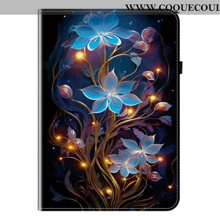 Étui Samsung Galaxy Tab S10 Plus / S9 FE Plus / S9 Plus Fleurs Lumineuses