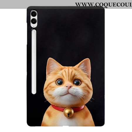 Coque Samsung Galaxy Tab S10 Plus / S9 FE Plus / S9 Plus Porte-Stylet Chat