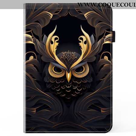 Étui Samsung Galaxy Tab S10 Ultra / S9 Ultra Hibou Doré