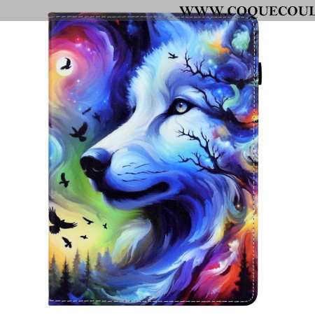 Housse Samsung Galaxy Tab S11 Loup aux Étoiles