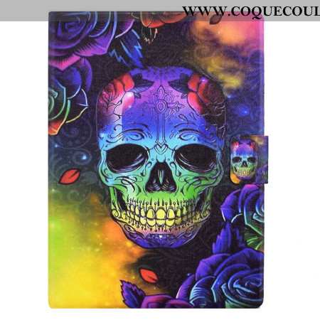 Housse Samsung Galaxy Tab S11 Crâne Coloré