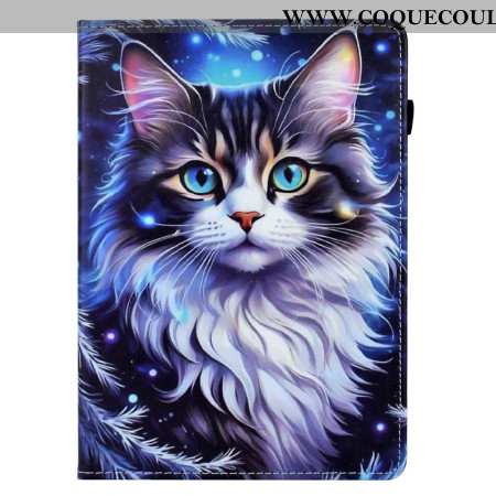 Housse Samsung Galaxy Tab S11 Chat en Hiver