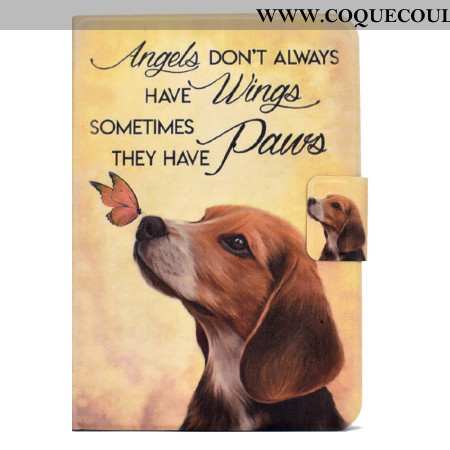 Housse Samsung Galaxy Tab S11 Chien et Papillon