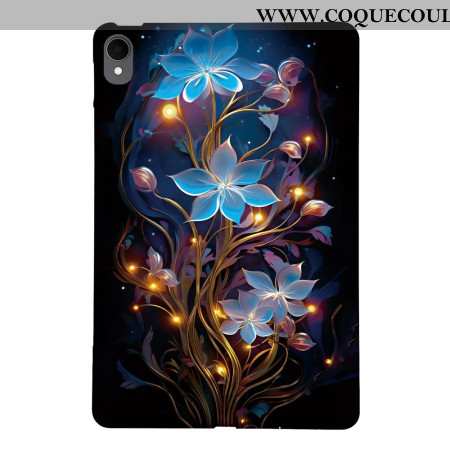 Coque Samsung Galaxy Tab S11 Fleurettes Bleues