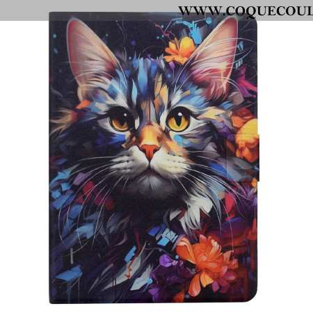 Housse Samsung Galaxy Tab S11 Chat Artistique