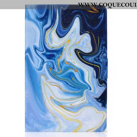 Housse Samsung Galaxy Tab S11 Marbre Bleu