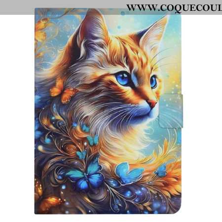 Housse Samsung Galaxy Tab S11 Peinture Chat
