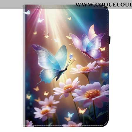Étui Samsung Galaxy Tab S11 Papillons sous la Lumière