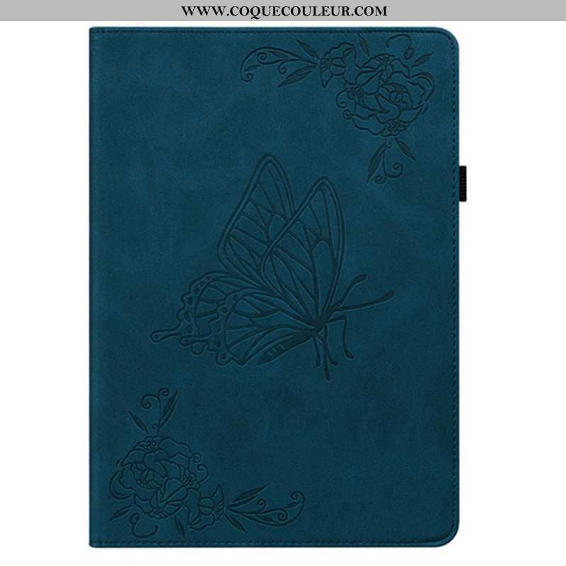 Étui Samsung Galaxy Tab S11 Effet Daim Papillon