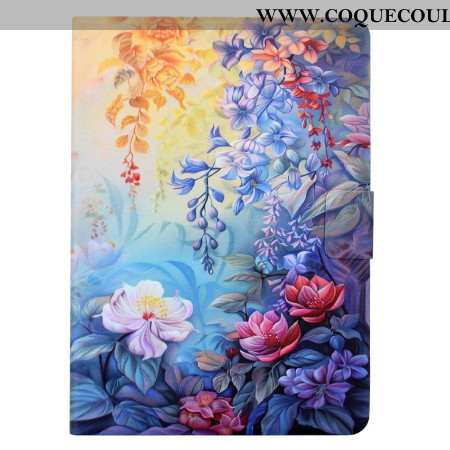 Housse Samsung Galaxy Tab S11 Peinture Florale