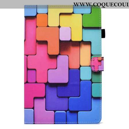 Housse Samsung Galaxy Tab S11 Carrés Colorés