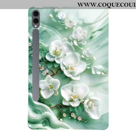 Coque Samsung Galaxy Tab S11 Ultra Fleurs de Jade