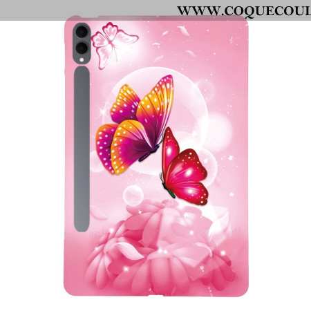 Coque Samsung Galaxy Tab S11 Ultra Papillons Roses