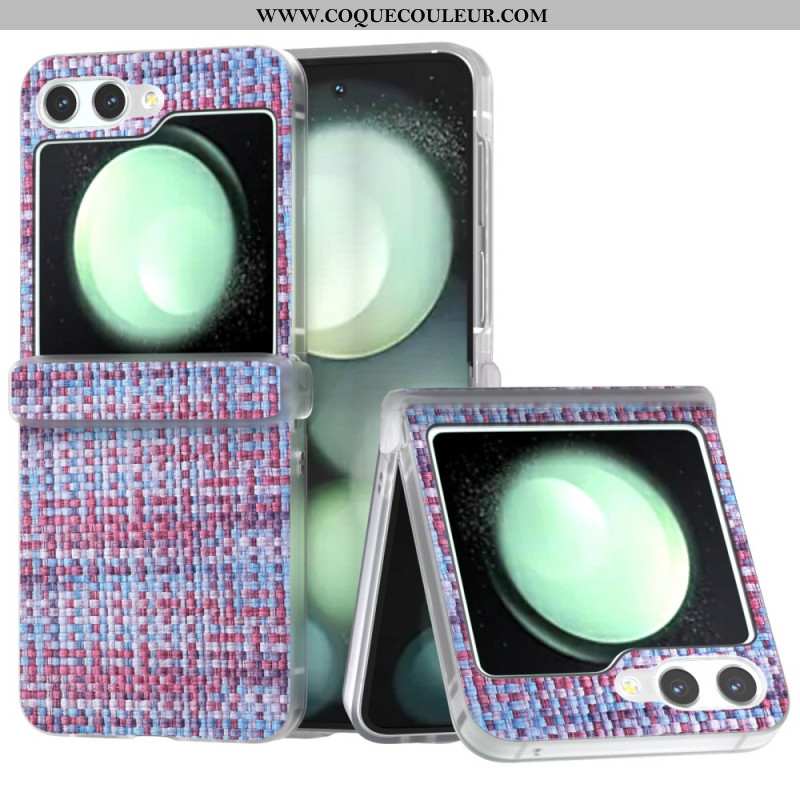Coque Samsung Galaxy Z Flip 7 FE / Z Flip 6 Effet Tissu
