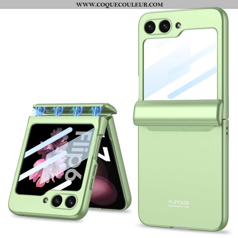 Coque Samsung Galaxy Z Flip 7 FE / Z Flip 6 Charnière Magnétique et Film Petit Écran GKK