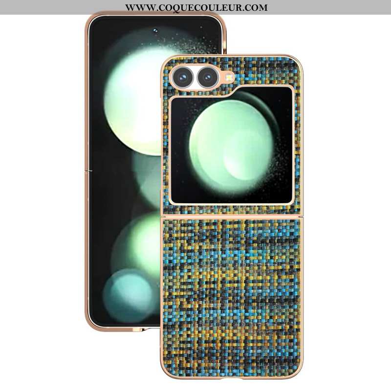 Coque Samsung Galaxy Z Flip 7 FE / Z Flip 6 Simili Cuir Texturé