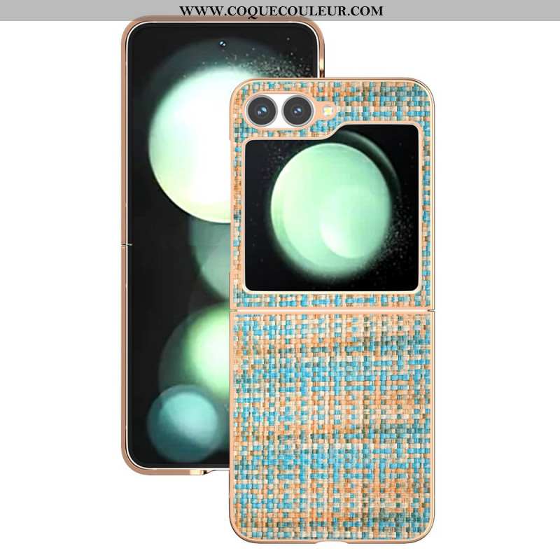 Coque Samsung Galaxy Z Flip 7 FE / Z Flip 6 Simili Cuir Texturé