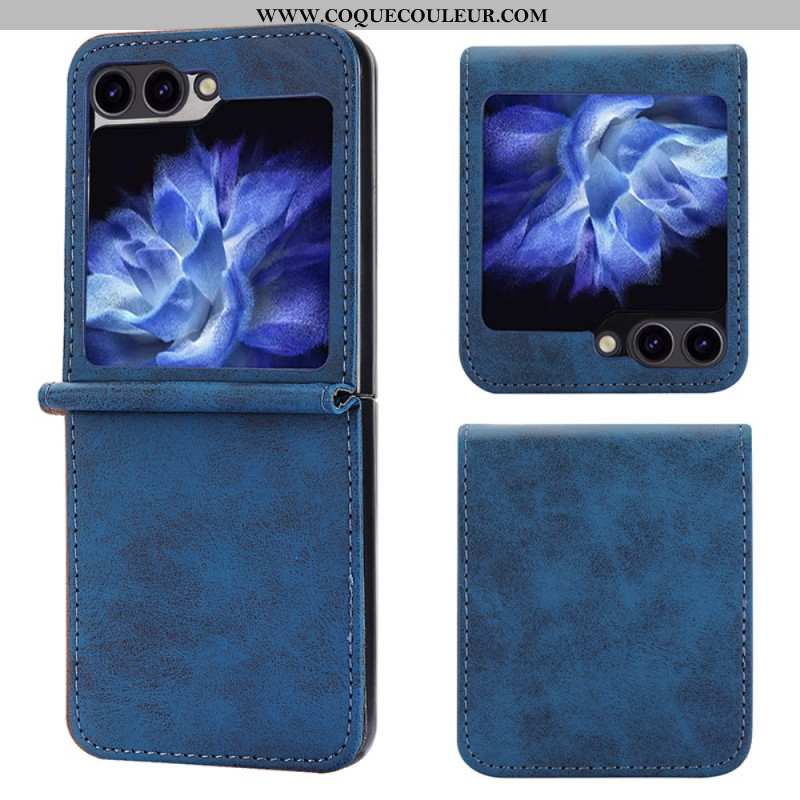 Coque Samsung Galaxy Z Flip 7 FE / Z Flip 6 Simili Cuir