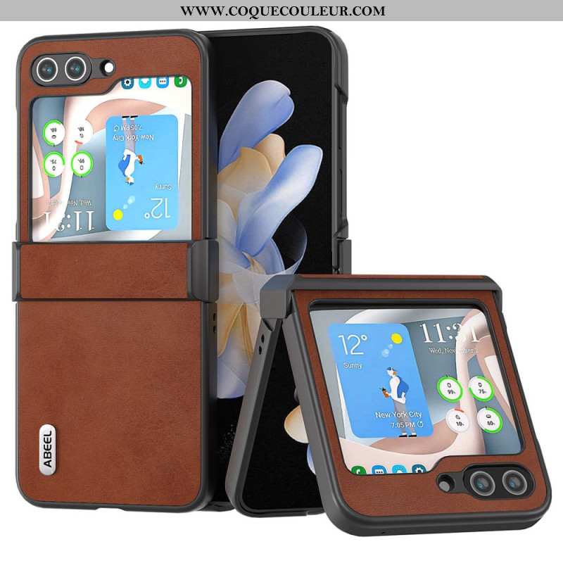 Coque Samsung Galaxy Z Flip 7 FE / Z Flip 6 Style Cuir Vintage ABEEL